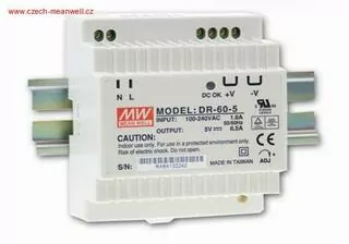 Mean Well DR-60-12 Napájecí spínaný zdroj na DIN l