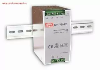 Mean Well DR-75-12 Napájecí spínaný zdroj na DIN l