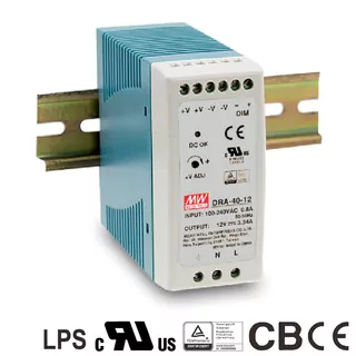 Mean Well DRA-40-12 Napájecí spínaný zdroj na DIN