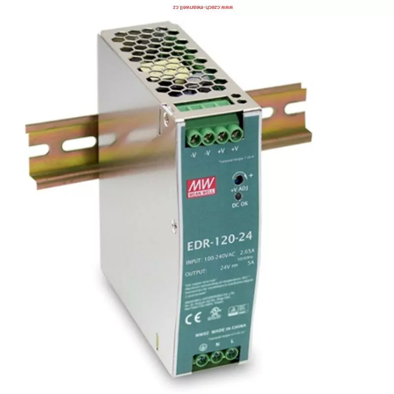 Mean Well EDR-120-24 Zdroj na DIN 120W 24V