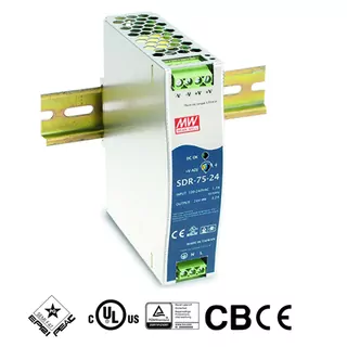 Mean Well SDR-75-12 Napájecí Slim zdroj na DIN