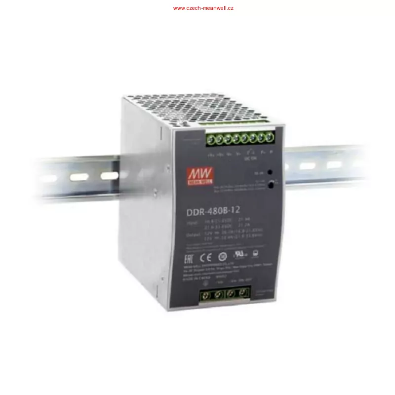 Mean Well DDR-480C-24 Měnič DC/DC na DIN lištu