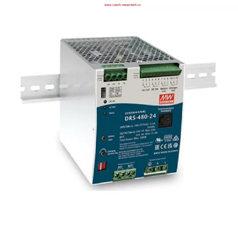 Mean Well DRS-480-36 Zdroj na DIN 480W 36V