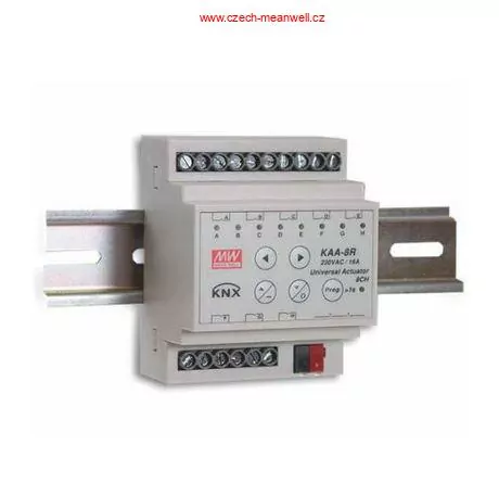 Mean Well KAA-8R KNX 8kanálový actuator 16A