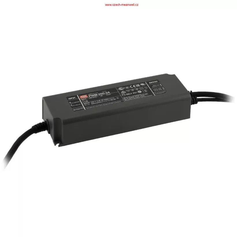 PWM-200-48KN Mean Well Stmívatelný zdroj pro LED