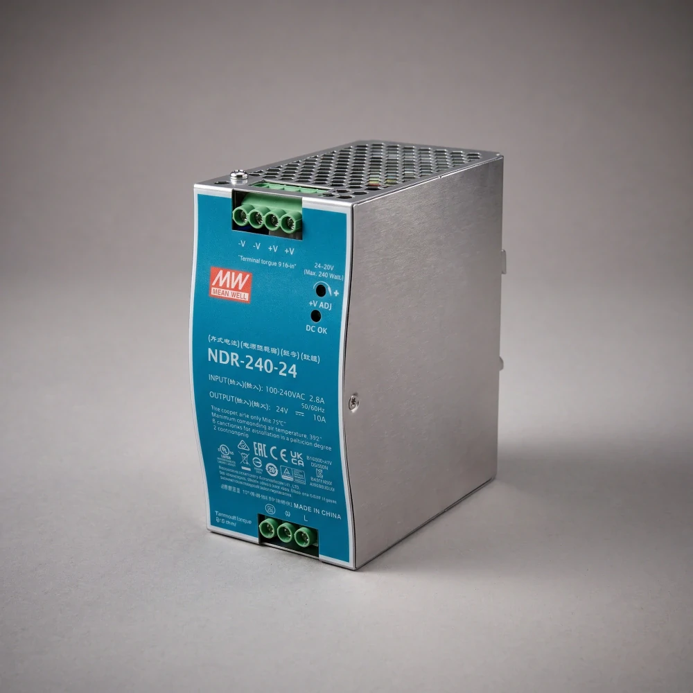Mean Well NDR-240-24 Zdroj na DIN 240W 24V