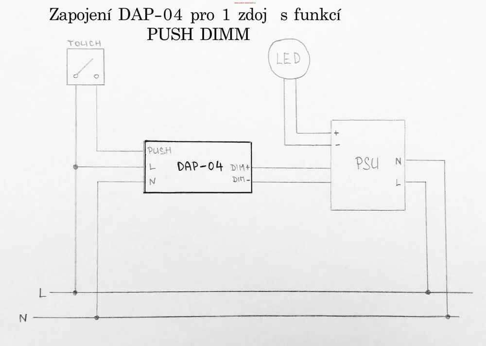Mean Well DAP-04 Signálový převodník DALI - PWM