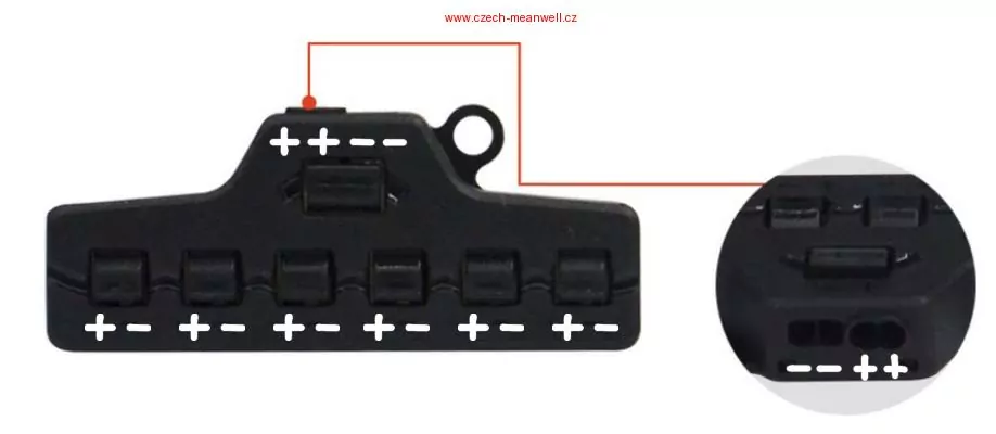 1IN6OUTCV Konektor napěťový IN9A OUT6x1.5A 0.75mm2