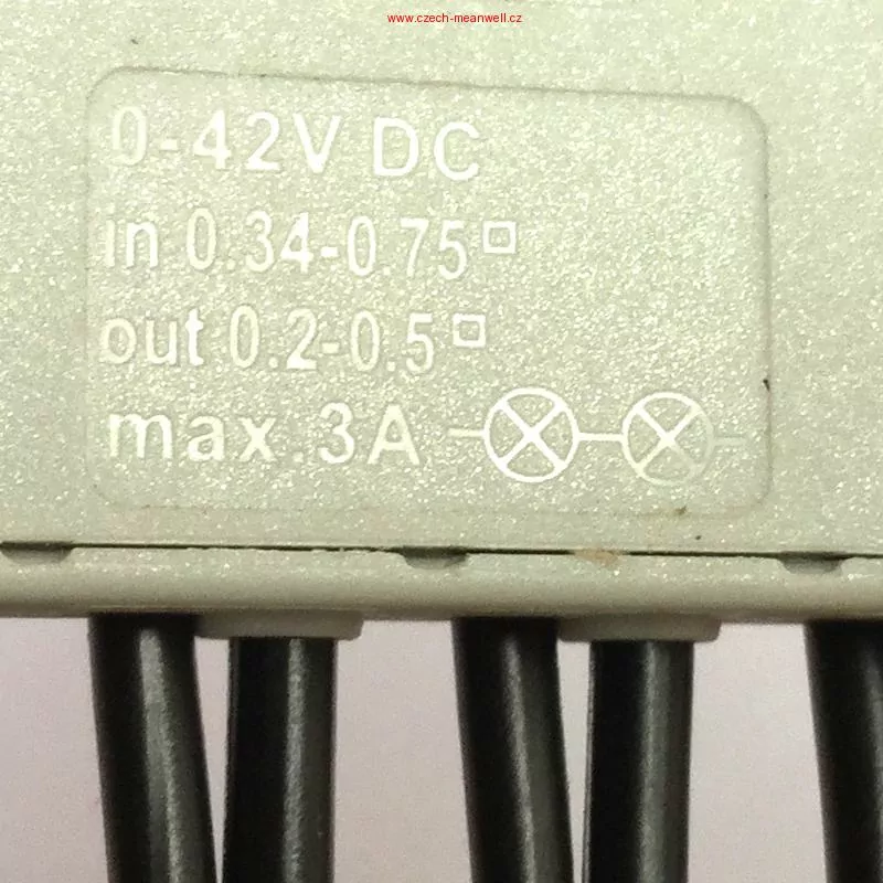 1IN6OUTCC Konektor proudový IN42V 3A 0.75mm2