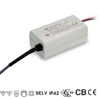 Mean Well APV-8E-12 Napájecí zdroj pro LED 12V 8W