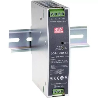 Mean Well DDR-120A-12 Měnič DC/DC na DIN lištu