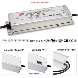 Mean Well ELG-150-54DA Stmívatelný napěťový zdroj