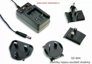 Mean Well GE12EU12-P1J Síťový adaptér EU 12W 12V