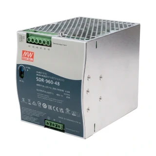 Mean Well SDR-960-48 Zdroj na DIN 960W 48V