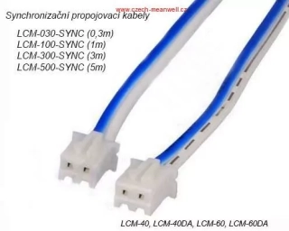 Mean Well LCM-300-SYNC Propojovací kabely pro LCM-40W,60W