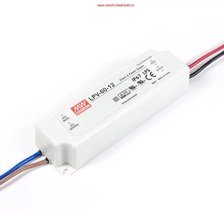 Mean Well LPV-60-12 Napájecí zdroj pro LED 60W 12V
